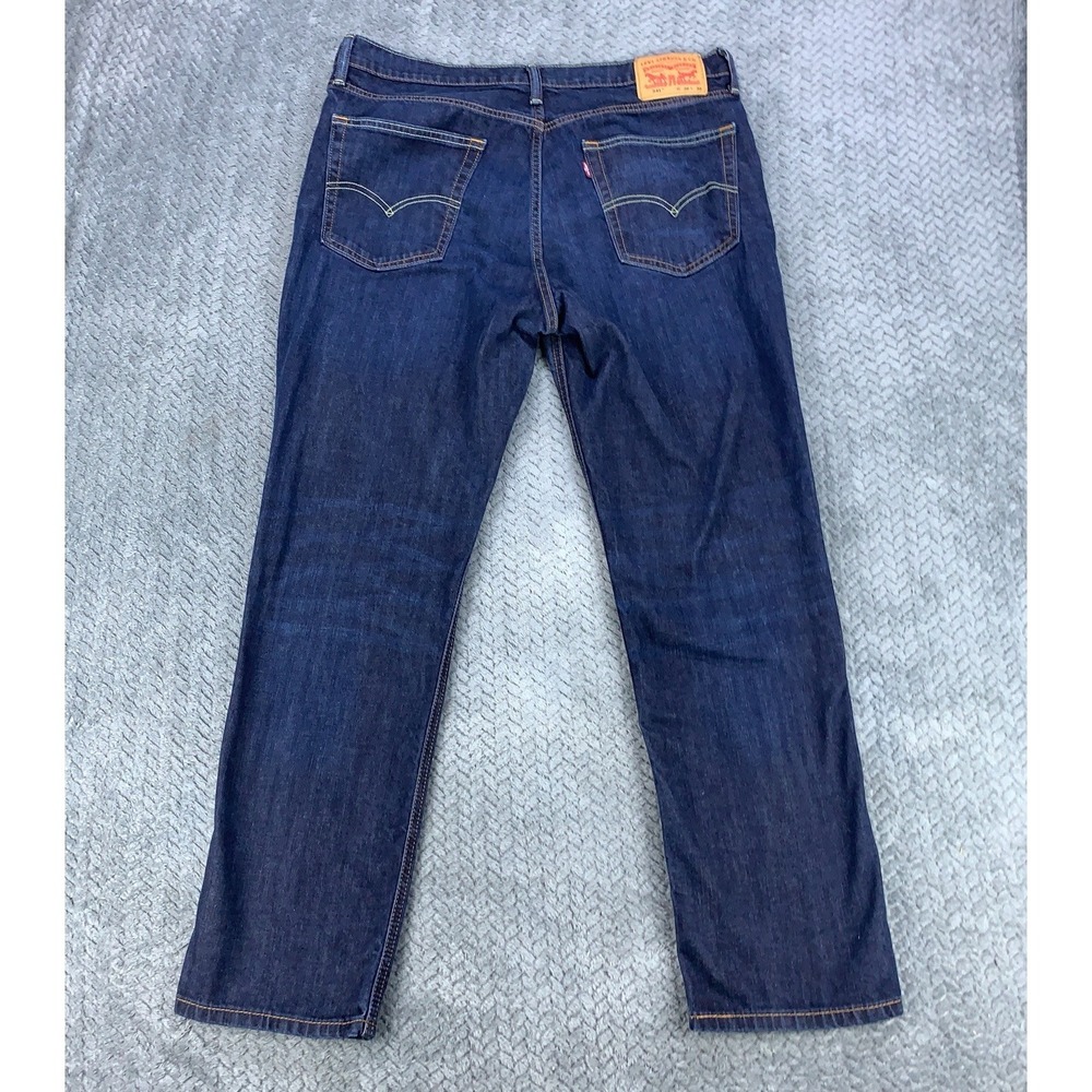 Levis 541 Jeans Mens 36x32 Blue Athletic Tapered Leg Dark Wash Stretch Denim - Picture 7 of 9